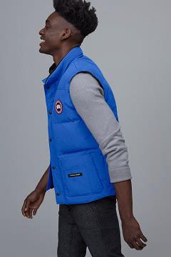 Chamarras Canada Goose Hombre México - PBI Freestyle Chalecos Azules PX2756043
